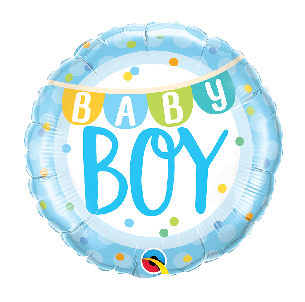 18" Mylar "Baby Boy" Cute Banner - #258