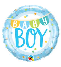 18" Mylar "Baby Boy" Cute Banner - #258