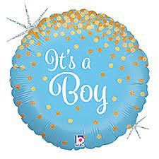 18" Glitter It's a Boy Holographic - #272