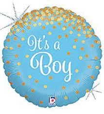 18" Glitter It's a Boy Holographic - #272
