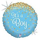 18" Glitter It's a Boy Holographic - #272