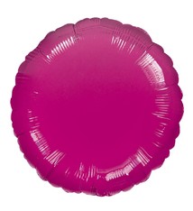 18" Mylar "Fuchsia Circle" - #322