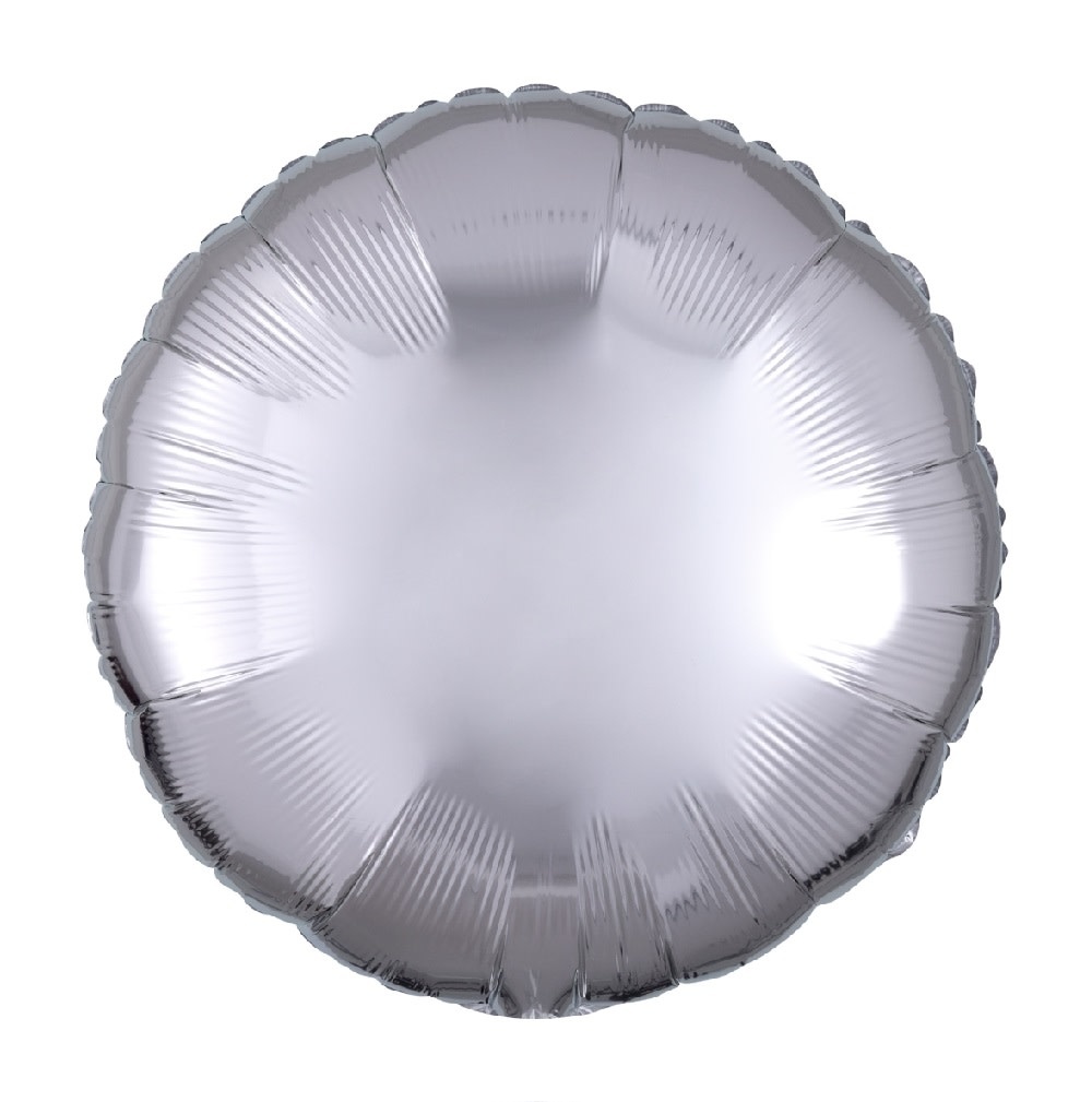 18" Mylar "Silver Circle" - #326