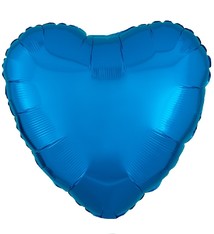 18" Mylar "Blue Heart"  - #338
