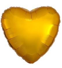 18" Mylar "Gold Heart" - #342