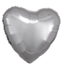 18" Mylar "Silver Heart" - #343