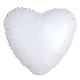 18" Mylar "White Heart" - #344