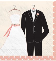 Wedding Attire Luncheon Napkins