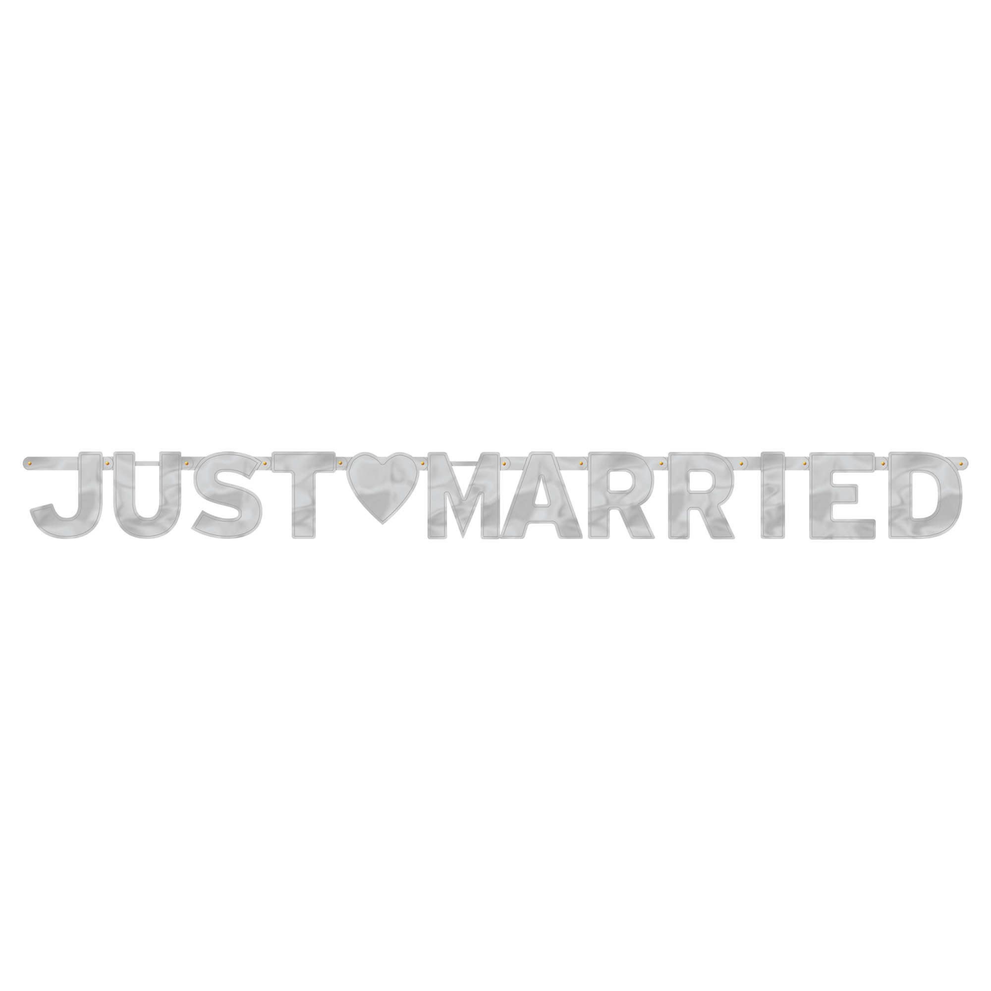 Just Married - Large Foil Letter Banner