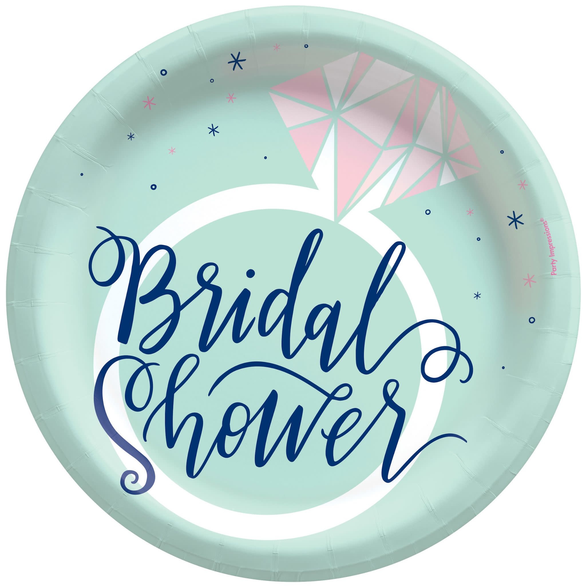 Mint Bridal Shower 8 1/2" Plates