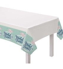 Mint Bridal Shower Plastic Table Cover