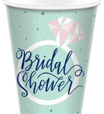 Mint Bridal Shower 9 Oz Paper Cups
