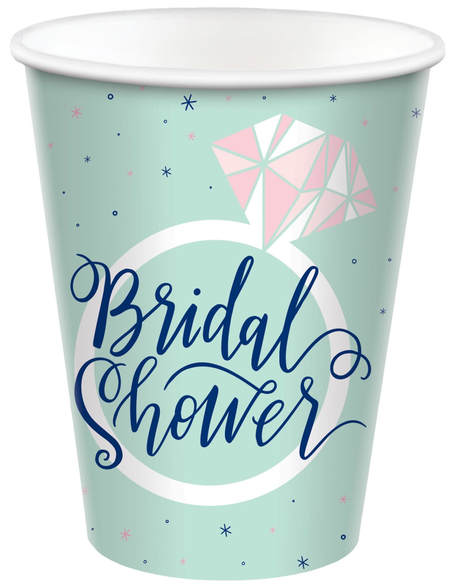 Mint Bridal Shower 9 Oz Paper Cups