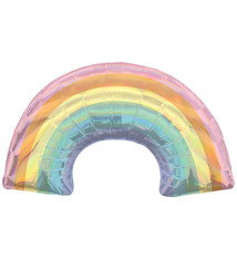 34" Iridescent Pastel Rainbow Mylar Balloon