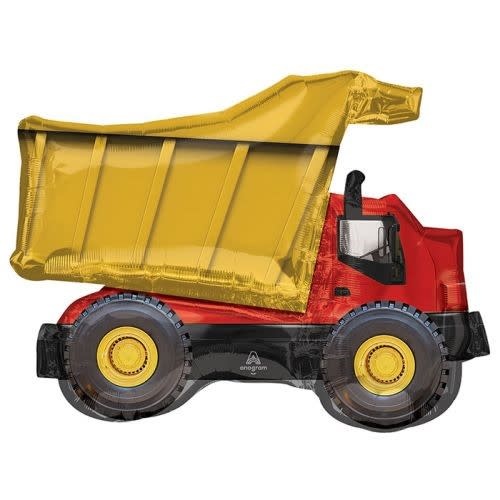 32" Dump Truck Mylar Balloon