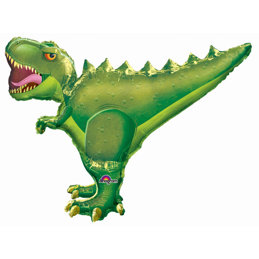 36" T Rex Shape Mylar Balloon