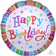 32" Radiant Bday Prismatic Mylar
