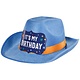 Primary Birthday Cowboy Hat Orange Ribbon