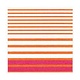 Breton Stripe Luncheon Napkins in Coral & Fuchsia - 20 Per Package