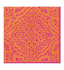 Annika Luncheon Napkins in Orange - 20 Per Package