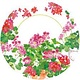 Trailing Geranium Dinner Plates - 8 Per Package