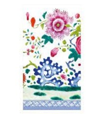 Floral Porcelain Guest Towel Napkins - 15 Per Package