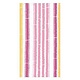 Bamboo Stripe Guest Towel Napkins in Fuchsia & Pink - 15 Per Package