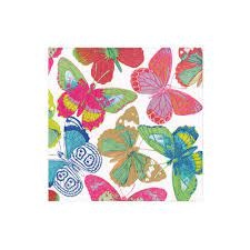 Butterflies Bright Paper Cocktail Napkins - 20 Per Package