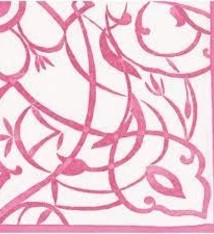 Algarve Paper Linen Dinner Napkins in Fuchsia - 12 Per Package