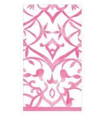 Algarve Paper Linen Guest Towel Napkins in Fuchsia - 12 Per Package