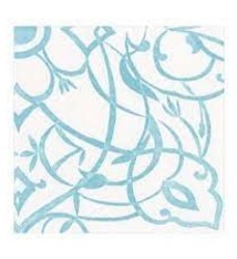 Algarve Paper Linen Luncheon Napkins in Aqua - 15 Per Package