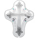 28" Holy Day Cross Shape Mylar Balloon