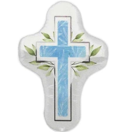 28" First Communion Blue Cross Shape Mylar Balloon
