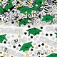 Embossed Metallic Confetti - Festive Green