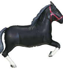 43" Black Horse Shaped  Foil Balloon