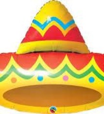 41" Sombrero Shaped Mylar Balloon