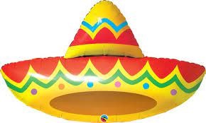 41" Sombrero Shaped Mylar Balloon