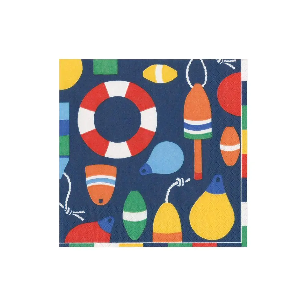 Harbor Navy Luncheon Napkin