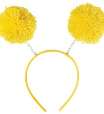 Yellow Pom Pom Headbopper