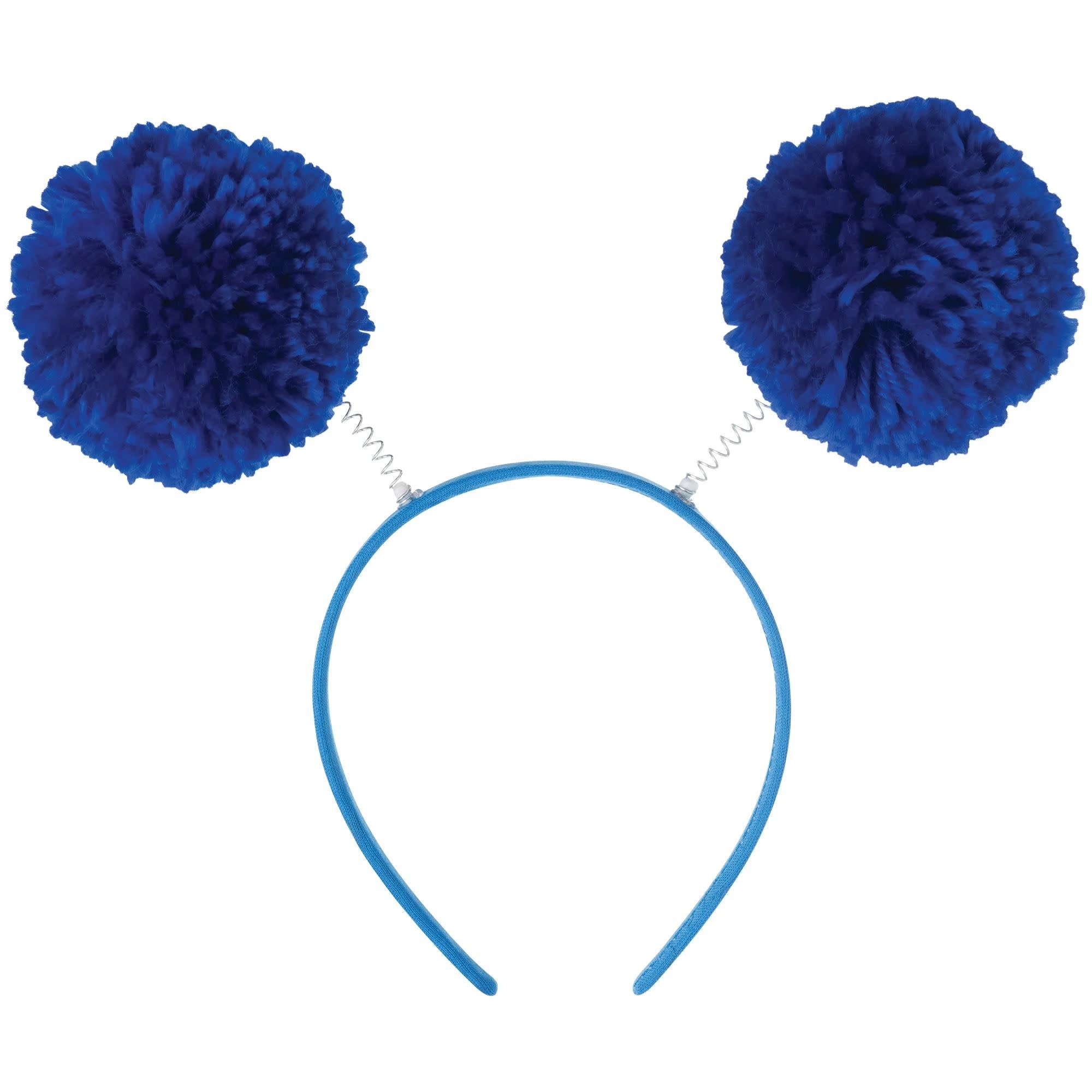 Blue Pom Pom Headbopper