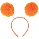 Orange Pom Pom Headbopper