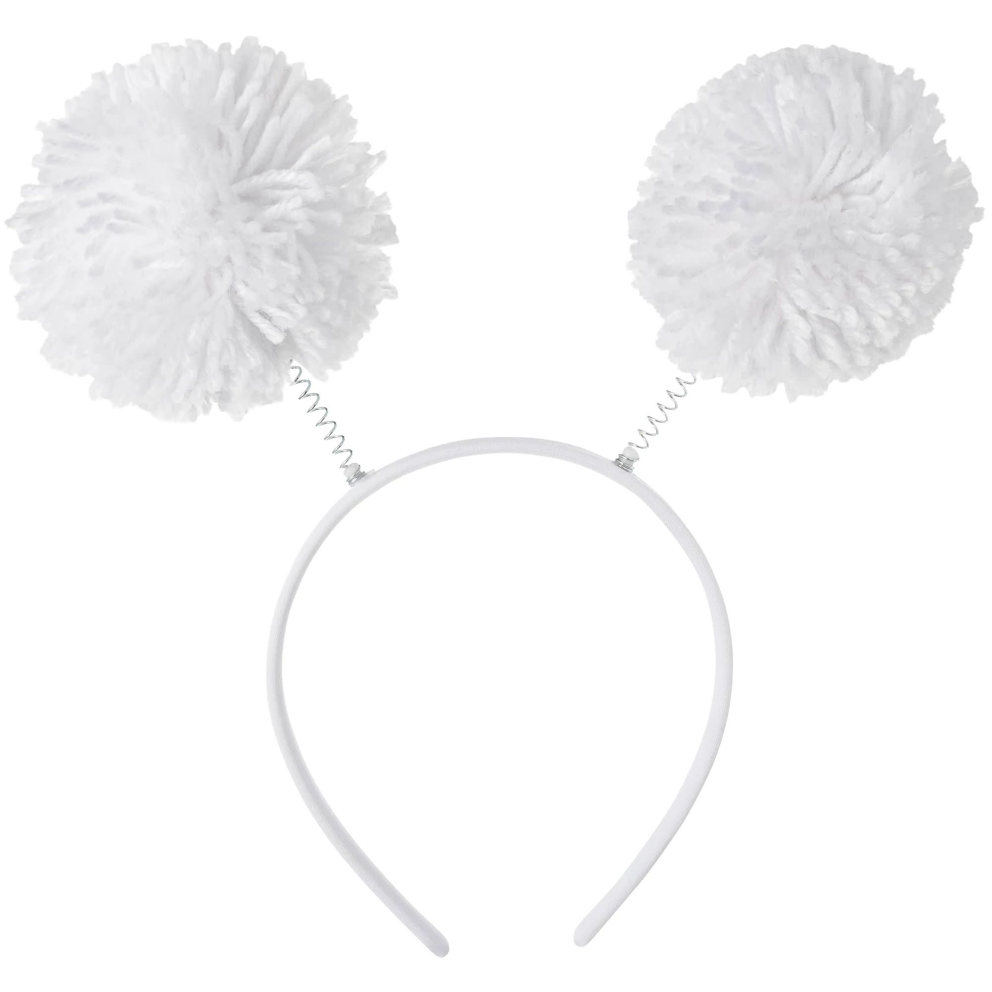 White Pom Pom Headbopper
