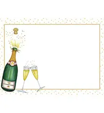 Bubbly Self-Adhesive Labels - 12 Per Package