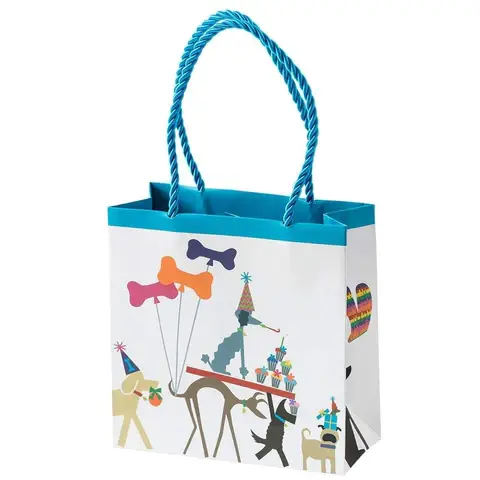 Caspari Happy Birthday Confetti Gift Bag Small