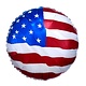 18" Mylar "American Flag" Circle - #380