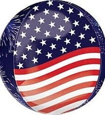 16" Stars and Stripes and Fireworks Orbz
