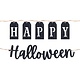 Classic Black & White Happy Halloween Banners
