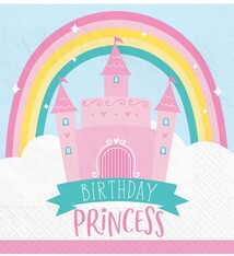 Princess Castle Birthday Beverage Napkins