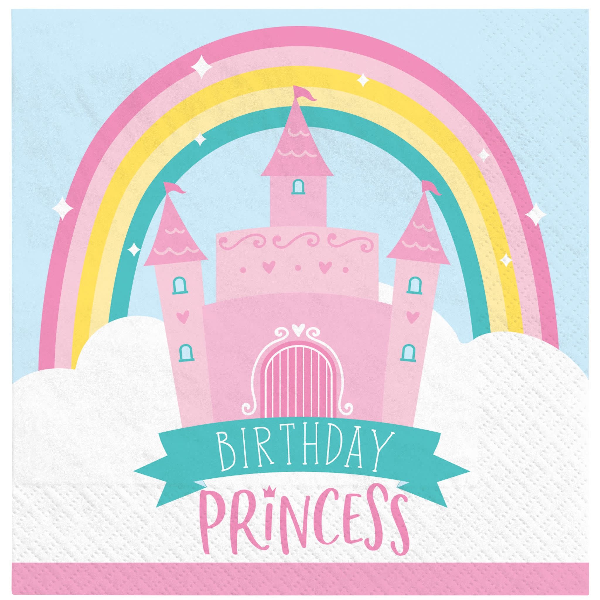 Princess Castle Birthday Luncheon Napkins
