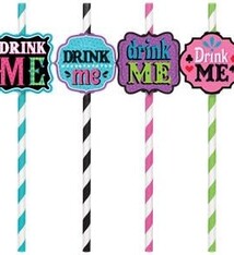 Mad Tea Party Paper Straws